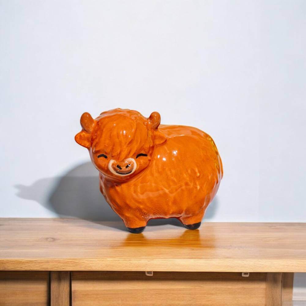 Highland Cow With Gift Box, Ideal Present, Teachers Thank You Gifts, Token Gift Home & Garden Sass and Belle Quirky Turkey Gifts