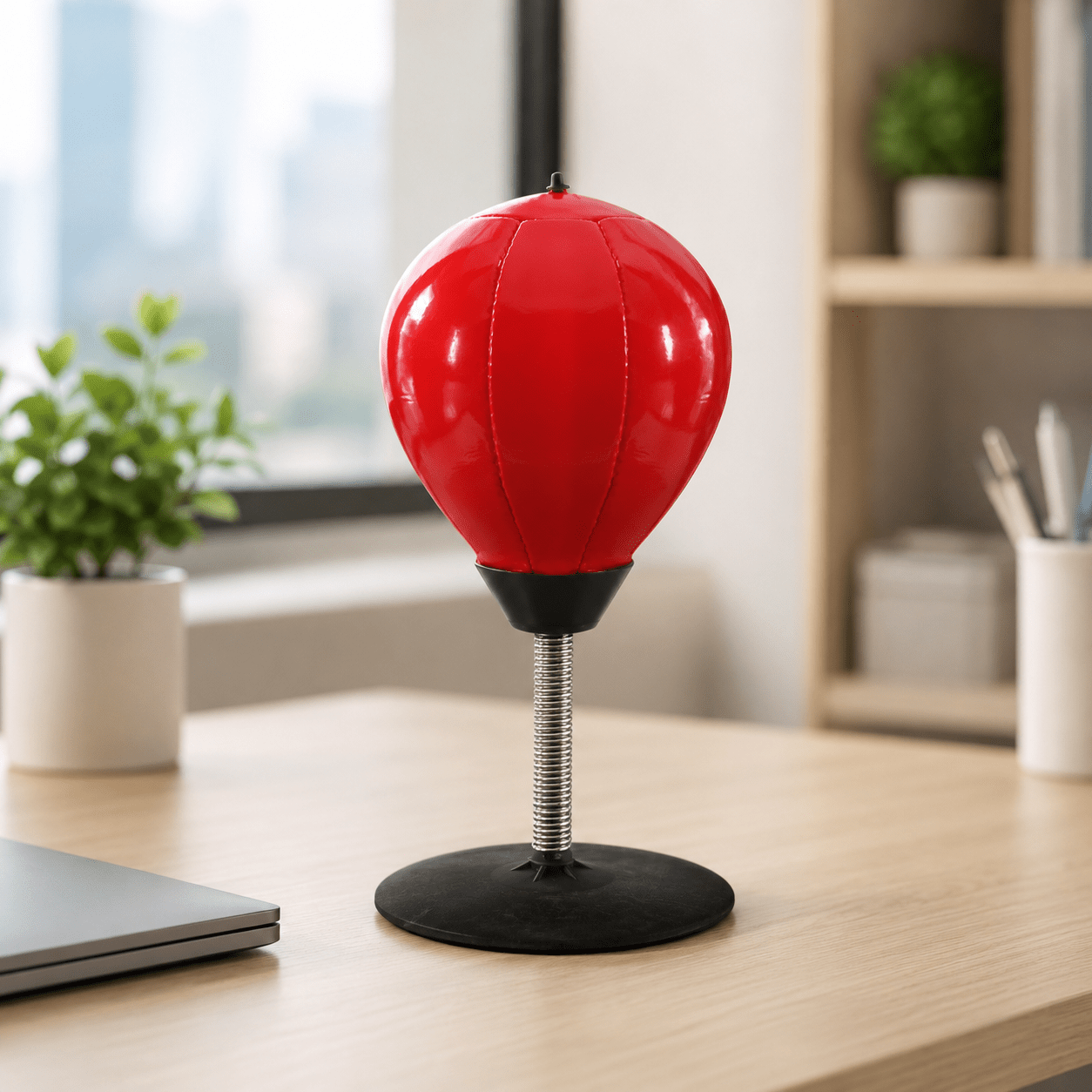Desktop Punch Bag with Air Pump | Office Stress Relief Desk Toy Quirky Turkey Gifts