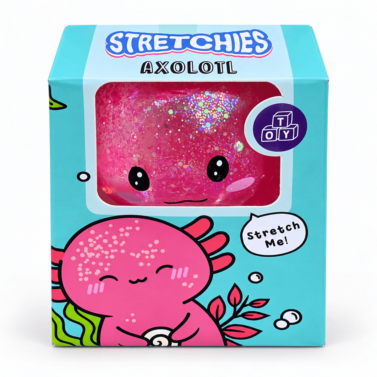 Puckator Glitter Axolotl Maltose Squeezy Stress Toy Quirky Turkey Gifts