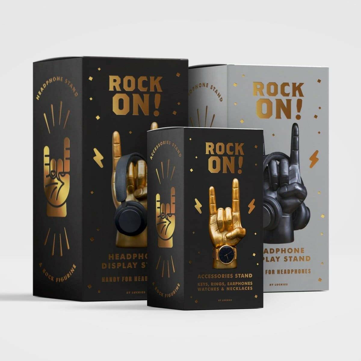 Rock On Headphone Stand with Gift Box for Music Lovers Headphone Holder Luckies Quirky Turkey Gifts