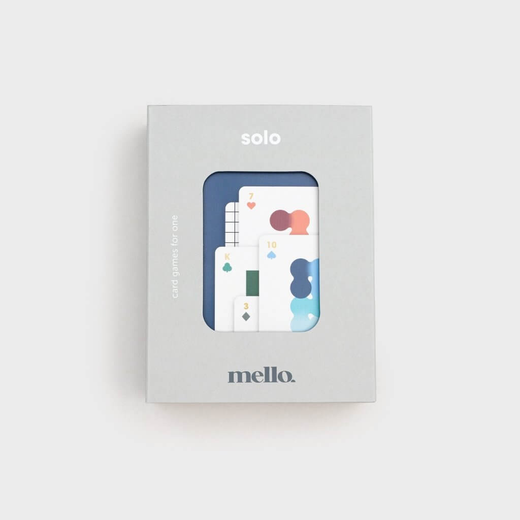Solo Mello playing cards for solitaire. Boardgames and Puzzles Mello Quirky Turkey Gifts