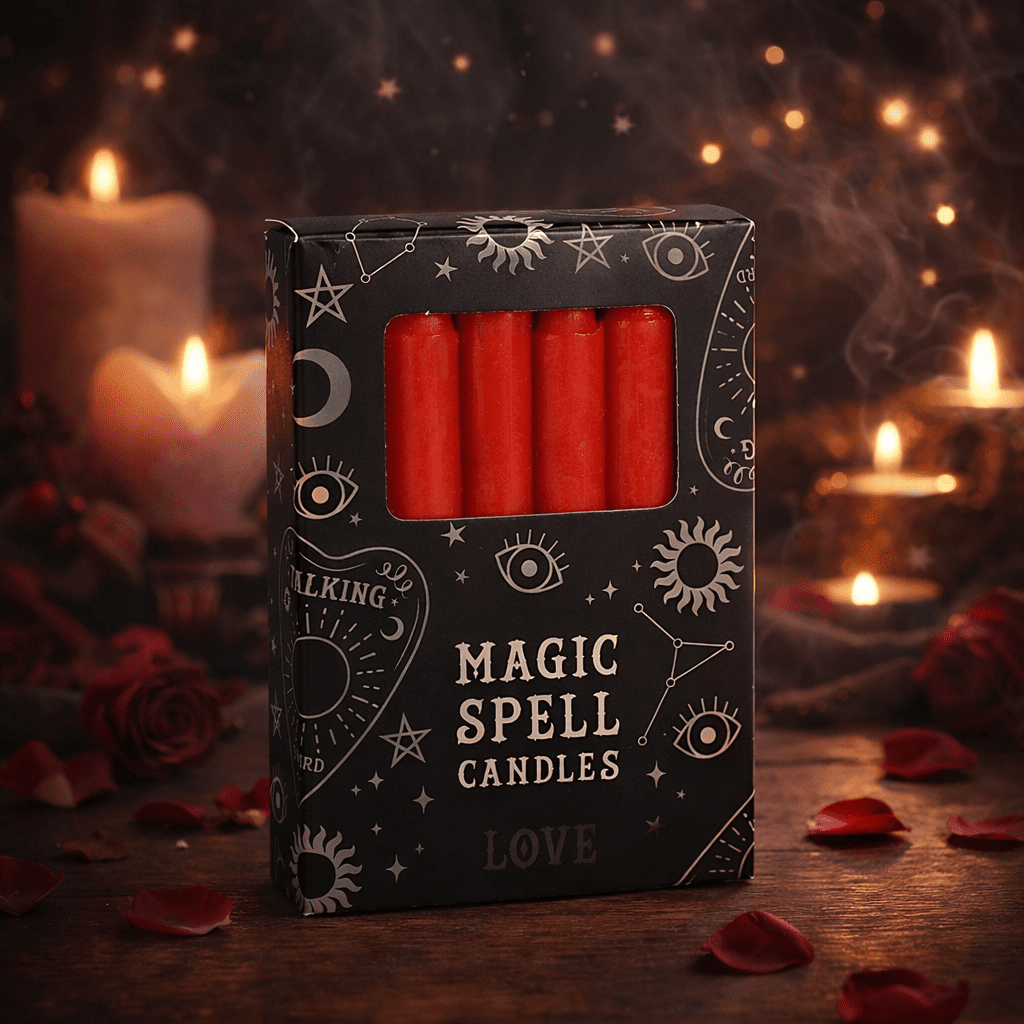 Casting Spell Candles Box of 12 for Manifesting Solid Colours Candles Spirit of equinox Quirky Turkey Gifts