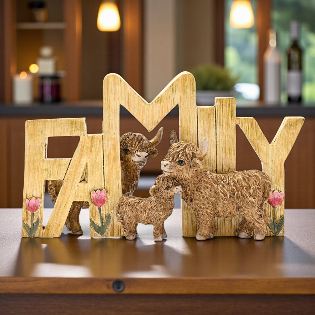 Country Living Highland Cow “Family” Plaque Home & Garden Country Living Quirky Turkey Gifts
