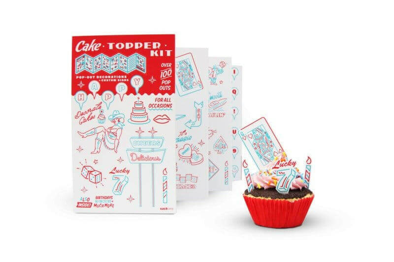 Cake Topper Kit - Over 100 Pop-Out Decorations For Parties Party Luckies Quirky Turkey Gifts