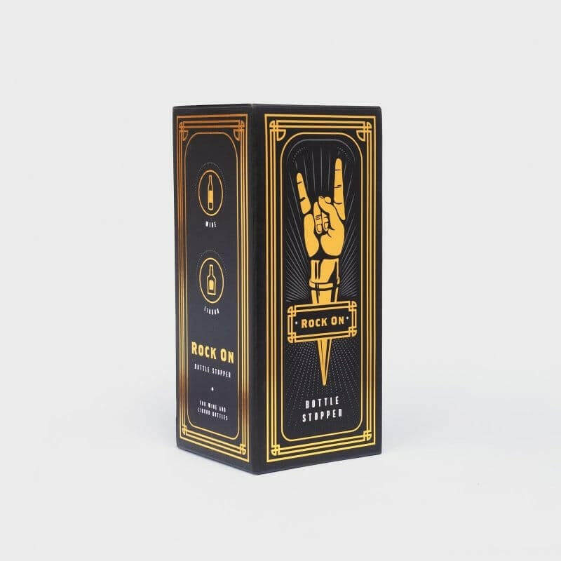 Rock On Bottle Stopper with Gift Box Rock-Salute Saver Drinkware Luckies Quirky Turkey Gifts