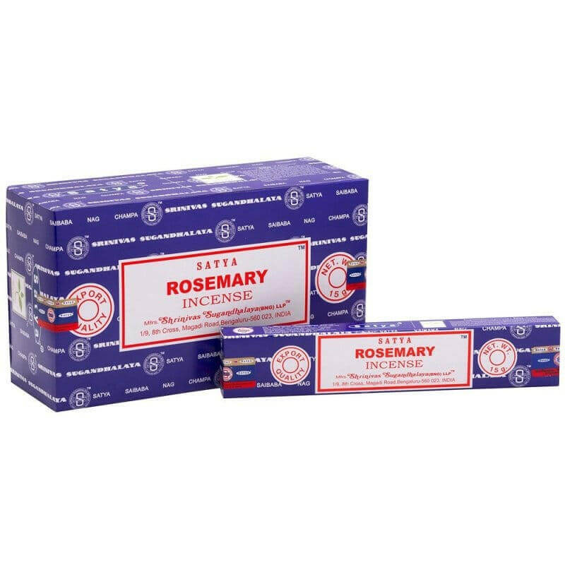 Satya Rosemary Incense Sticks, Creativity and Mental Clarity Incense Sticks Satya Quirky Turkey Gifts
