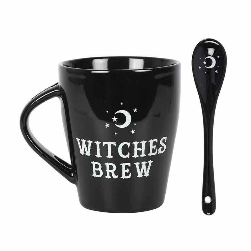 Witches Brew Morning Potion Hocus Pocus Mugs with Spoons Mugs & Cups Spirit of equinox Quirky Turkey Gifts