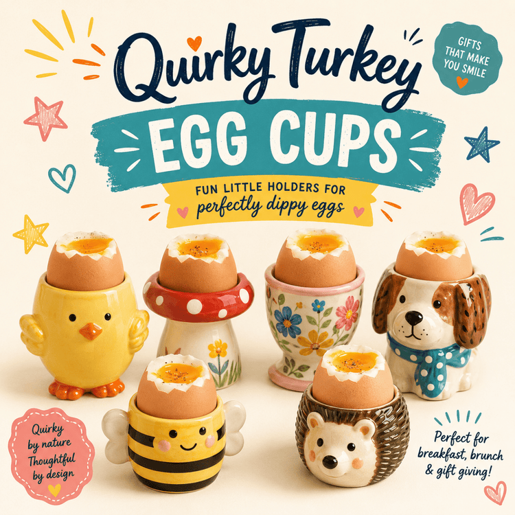 Quirky Egg Cups - Quirky Turkey Gifts