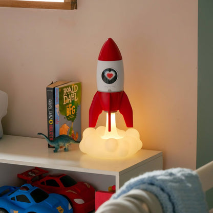 Steepletone Rocket 3-in-1 Bedside Light, Digital Clock & Ceiling Projector Quirky Turkey Gifts