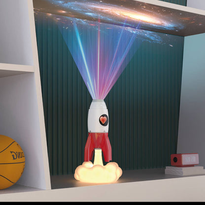 Steepletone Rocket 3-in-1 Bedside Light, Digital Clock & Ceiling Projector Quirky Turkey Gifts