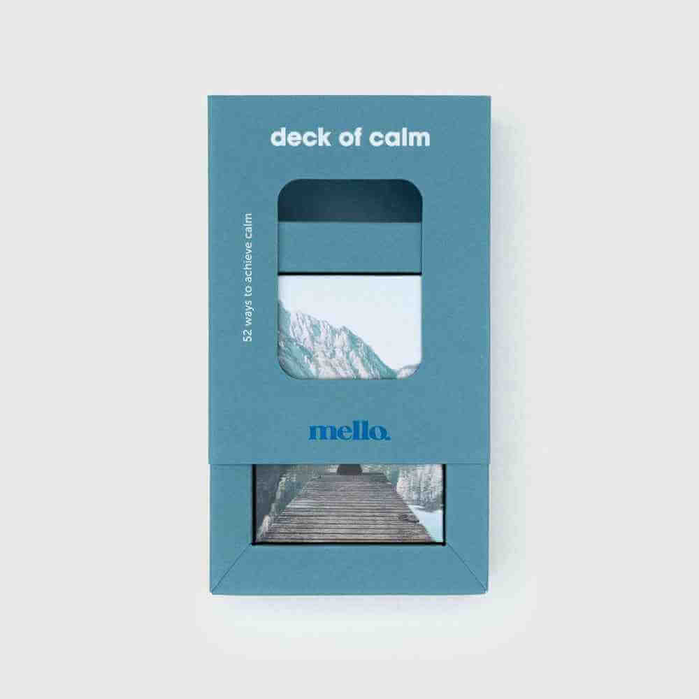 Deck of Calm - Mello Self-Help Deck of Cards Calm Cards Mello Quirky Turkey Gifts