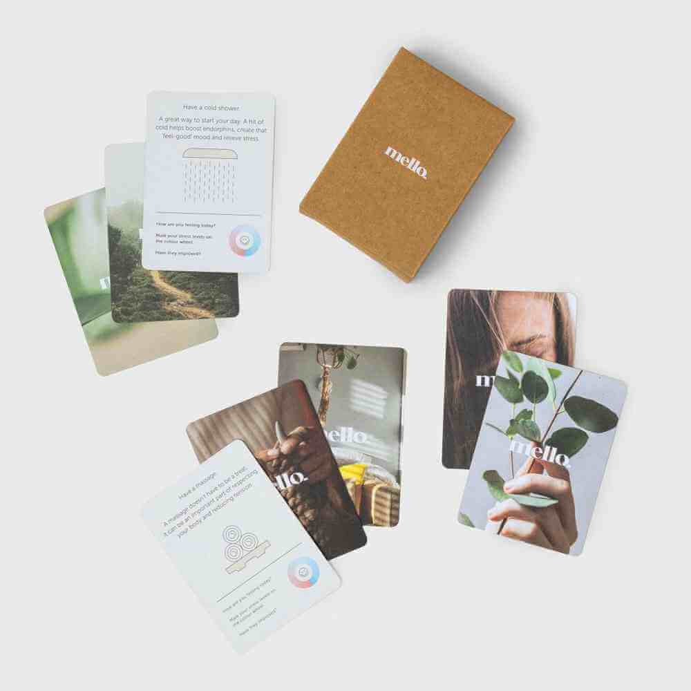 Deck of Calm - Mello Self-Help Deck of Cards Calm Cards Mello Quirky Turkey Gifts