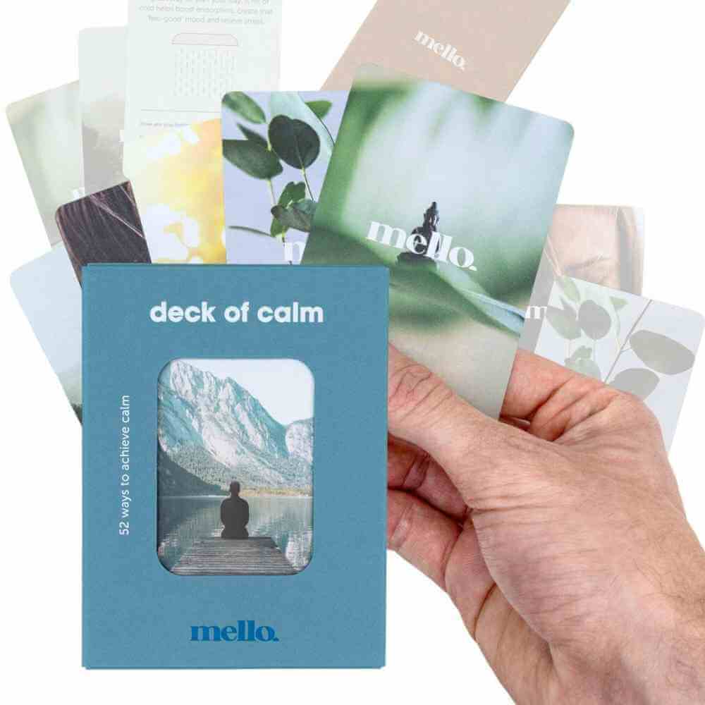 Deck of Calm - Mello Self-Help Deck of Cards Calm Cards Mello Quirky Turkey Gifts