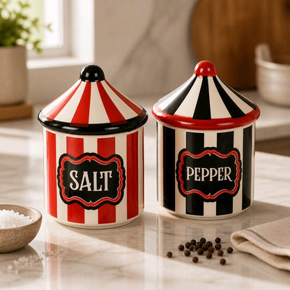 Circus Tent Salt and Pepper Shakers Salt n Pepper Shakers Spirit of equinox Quirky Turkey Gifts