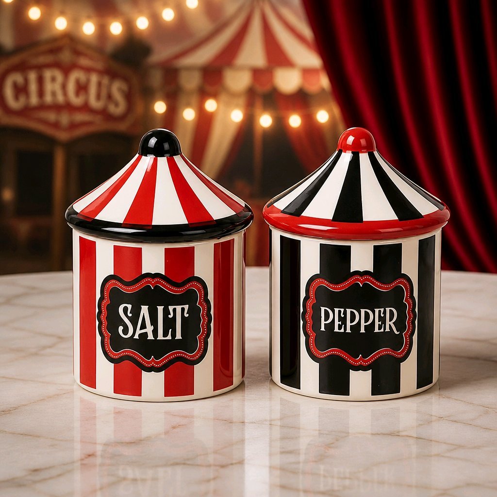 Circus Tent Salt and Pepper Shakers Salt n Pepper Shakers Spirit of equinox Quirky Turkey Gifts