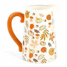 17cm Autumn Leaves And Pumpkins Mushrooms Ceramic Flower Jug Decorative Centrepiece Vases & Flower Jugs Jones Home & Gifts Quirky Turkey Gifts