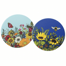 Ceramic Coasters Sunflower Bee Butterfly Flowers Floral Tableware & Coasters Half Moon Bay Quirky Turkey Gifts