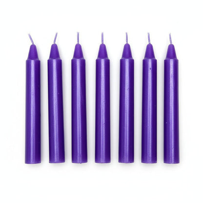 Purple Spell Candle, Box of 6 Home Fragrance Crystal Magick Quirky Turkey Gifts