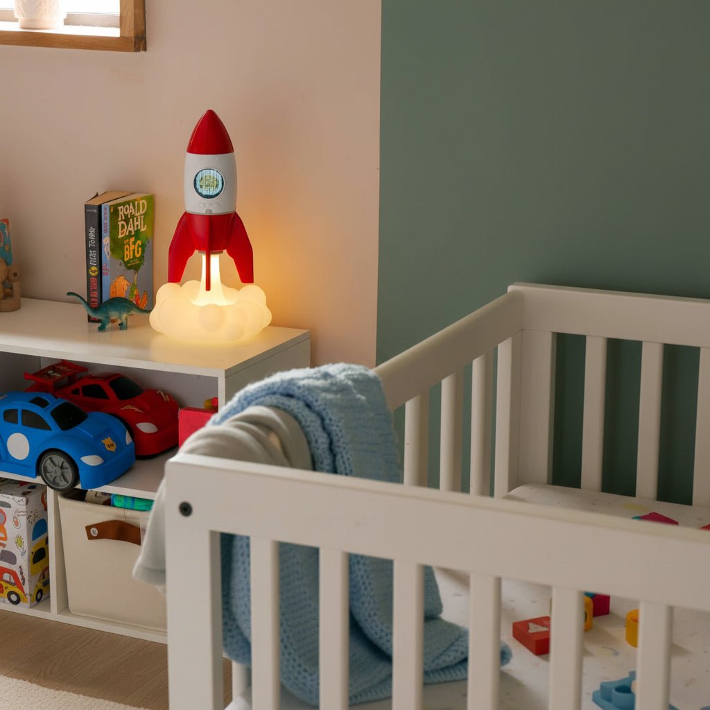 Steepletone Rocket 3-in-1 Bedside Light, Digital Clock & Ceiling Projector Quirky Turkey Gifts