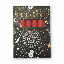 Red Spell Candles for Love, Passion & Protection – Pack of 6 Spell Candles Crystal Magick Quirky Turkey Gifts