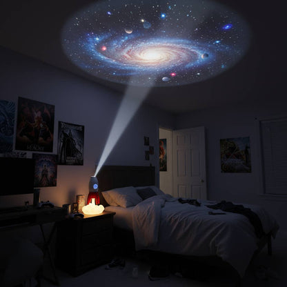Steepletone Rocket 3-in-1 Bedside Light, Digital Clock & Ceiling Projector Quirky Turkey Gifts