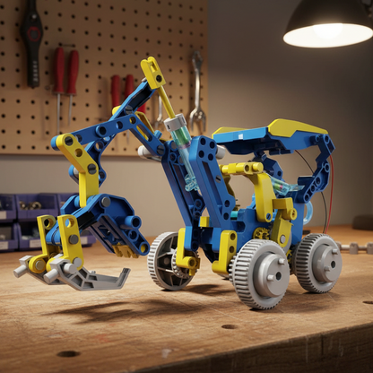 12-in-1 Solar & Hydraulic STEM Construction Kit – 230 Pieces