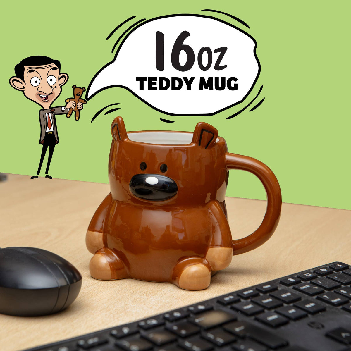 Mr Bean Teddy Mug 480ml | Officially Licensed