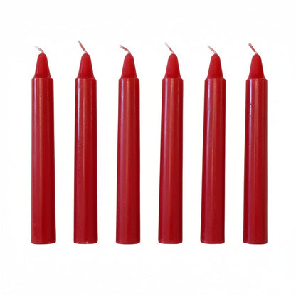 Red Spell Candles for Love, Passion & Protection – Pack of 6 Spell Candles Crystal Magick Quirky Turkey Gifts