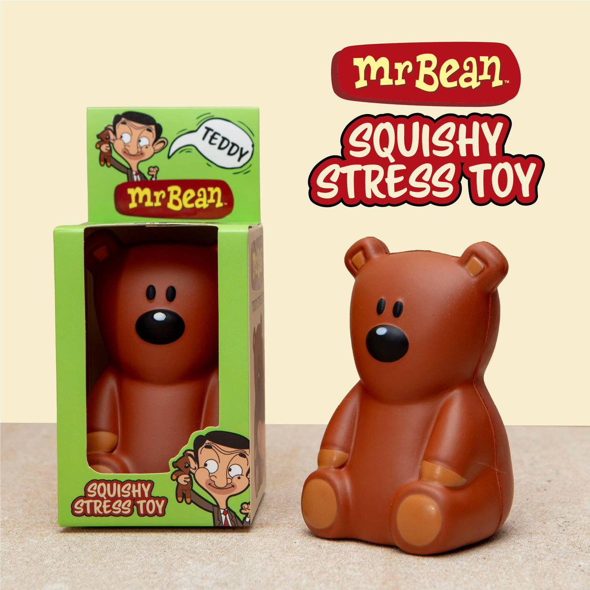Mr Bean Teddy Squishy Stress Toy | Officially Licensed