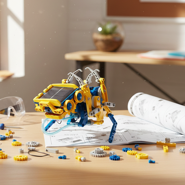 12-in-1 Solar & Hydraulic STEM Construction Kit – 230 Pieces