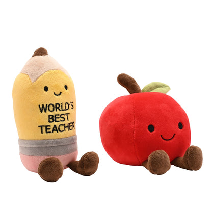 School Years World’s Best Teacher Plush Pencil & Apple Set Teacher Gifts Celebrations® Quirky Turkey Gifts