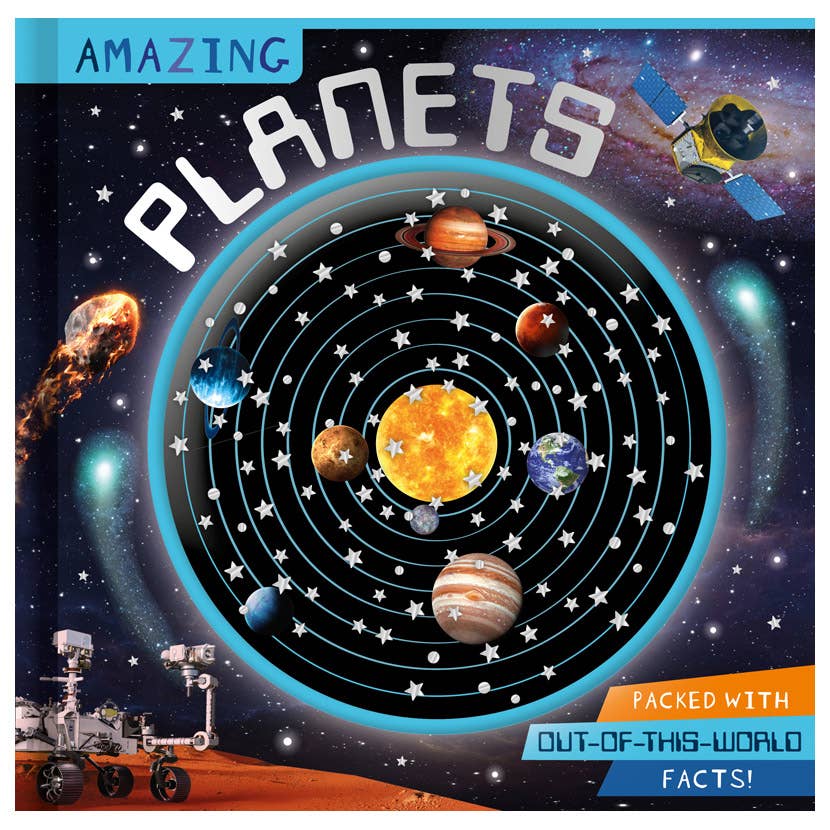 Amazing Planets by Patrick Bishop, Explore space, touch-and-feel confetti globe Activity Books Make Believe Ideas Quirky Turkey Gifts