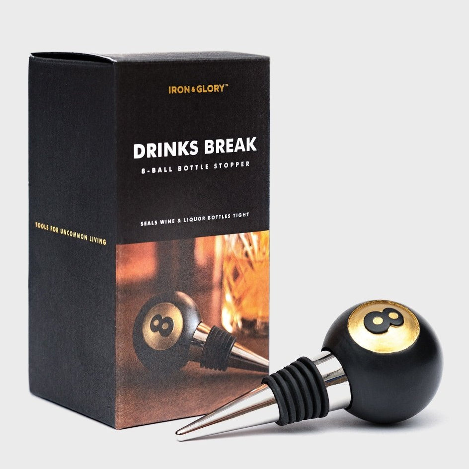 8-Ball Bottle Saver, Wine Bottle, Liquor Bottle Stopper Saver Gadgets SuckUK Quirky Turkey Gifts
