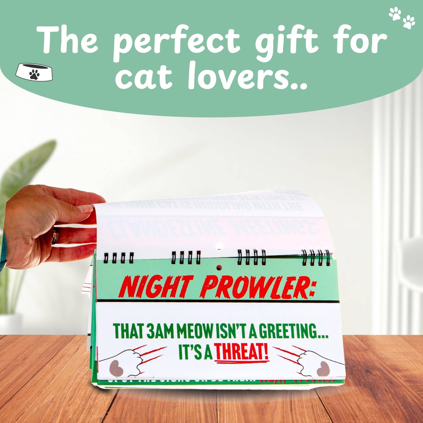 50 Ways Your Cat Is Trying To Kill You Flipbook - Cat Gifts Flip Books Boxer Gifts Quirky Turkey Gifts