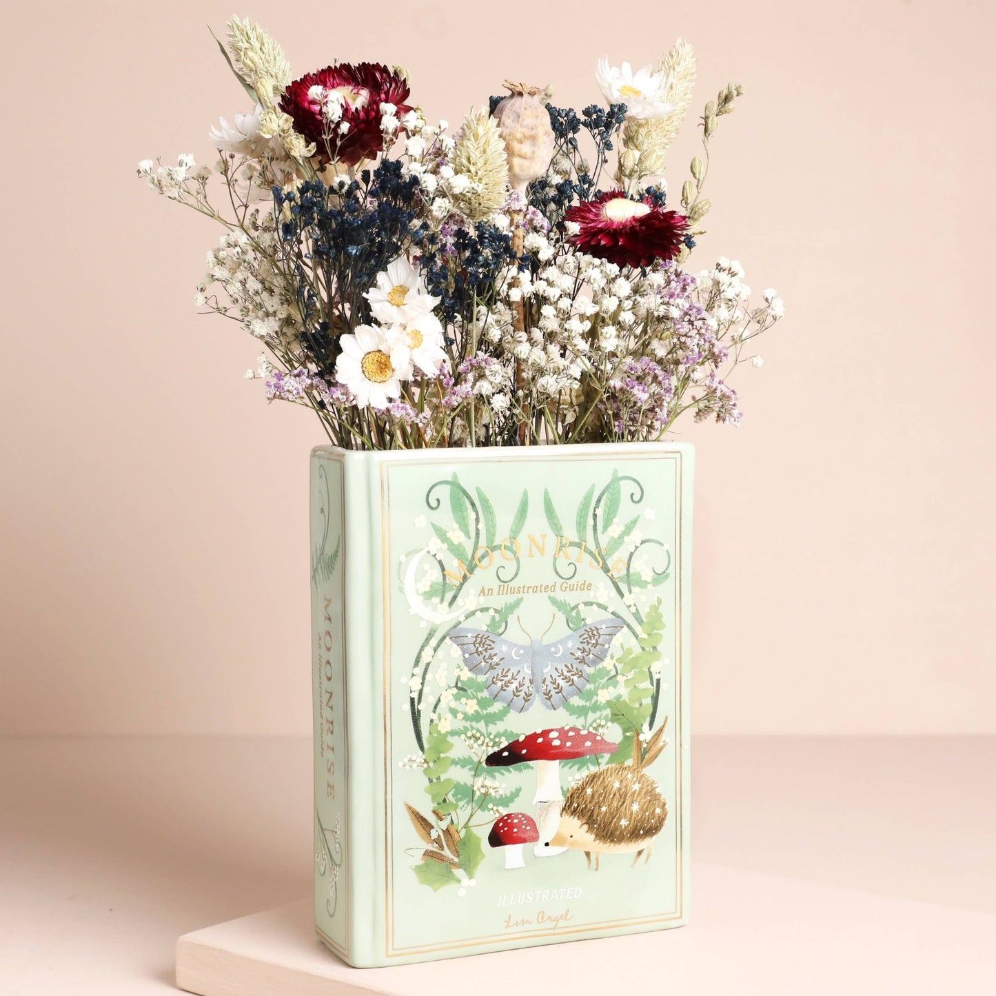 Moonrise Woodland Ceramic Book Vase – Magical Forest Design Vases & Flower Jugs Lisa Angel Quirky Turkey Gifts