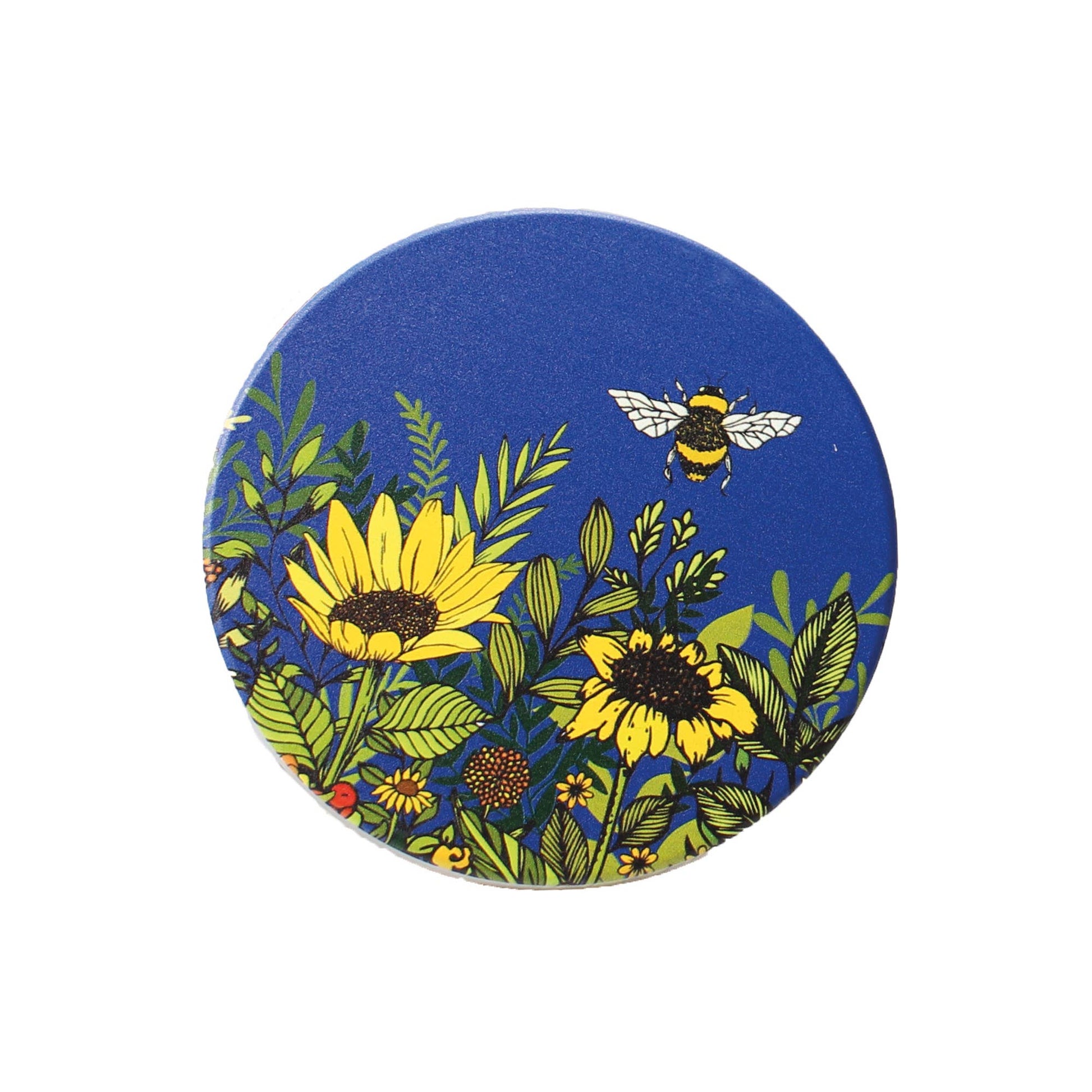 Ceramic Coasters Sunflower Bee Butterfly Flowers Floral Tableware & Coasters Half Moon Bay Quirky Turkey Gifts