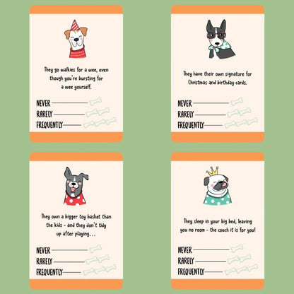 How to Tell If Your Dog Is Spoiled Card Game – Boxer Gifts Card Games Boxer Gifts Quirky Turkey Gifts