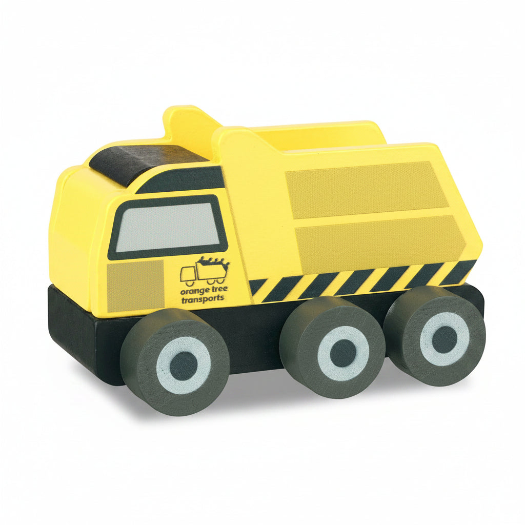 Orange Tree Toys Wooden Roadworks Vehicle Set – 3 Piece