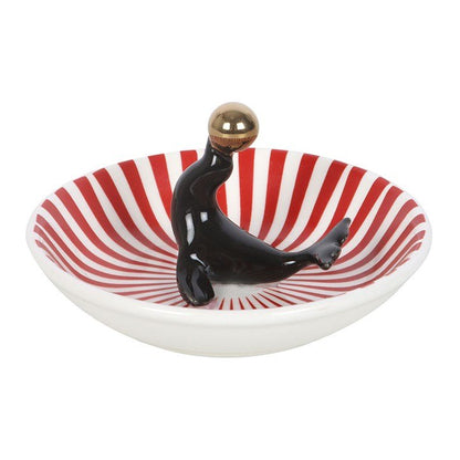 Circus Seal Trinket Dish Trinket Dishes Spirit of equinox Quirky Turkey Gifts