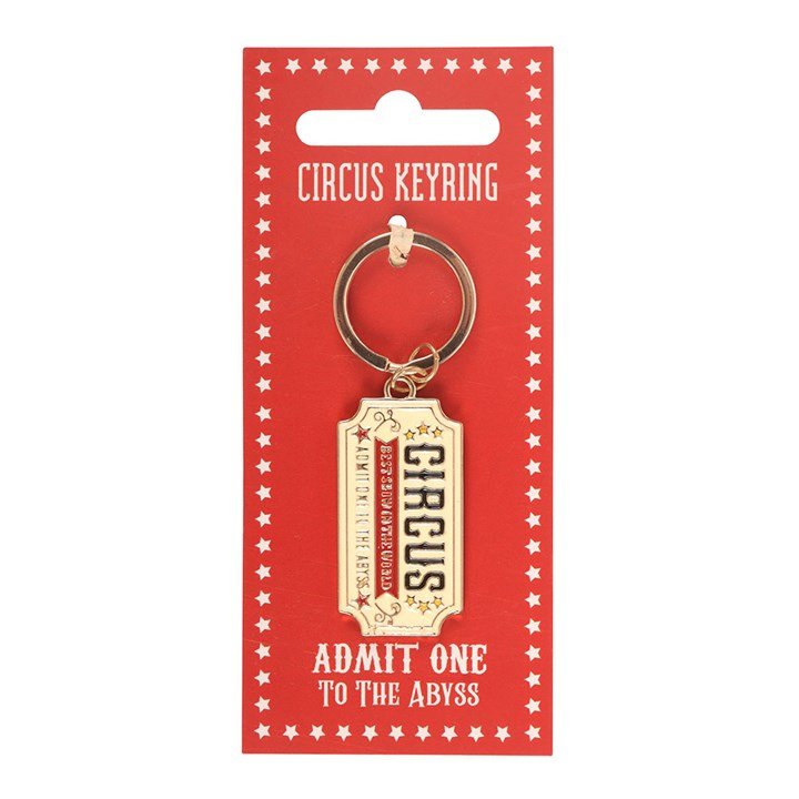 Admit One To The Abyss Ticket Keyring Keyrings Spirit of equinox Quirky Turkey Gifts