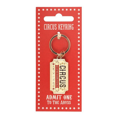 Admit One To The Abyss Ticket Keyring Keyrings Spirit of equinox Quirky Turkey Gifts