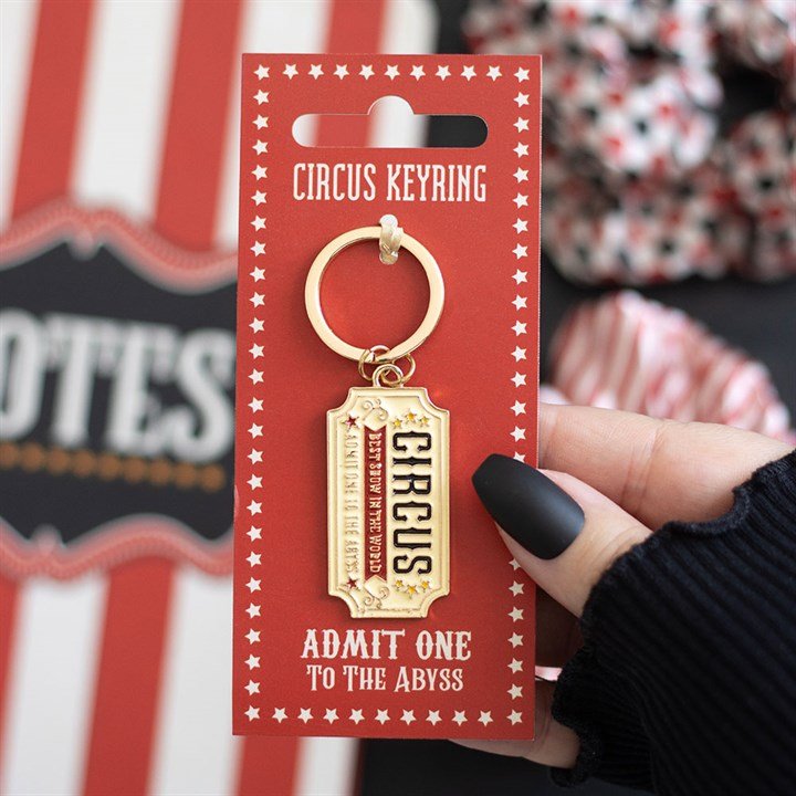 Admit One To The Abyss Ticket Keyring Keyrings Spirit of equinox Quirky Turkey Gifts
