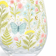 Luna Bloom Floral Stemless Glass in Gift Box Glassware and Drinkware Jones Home & Gifts Quirky Turkey Gifts