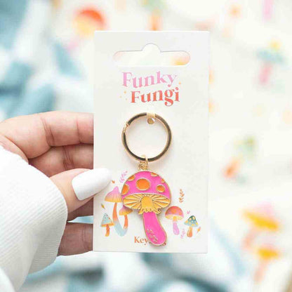 Funky Fungi Mushroom Keyring Keyrings Jones Home & Gifts Quirky Turkey Gifts