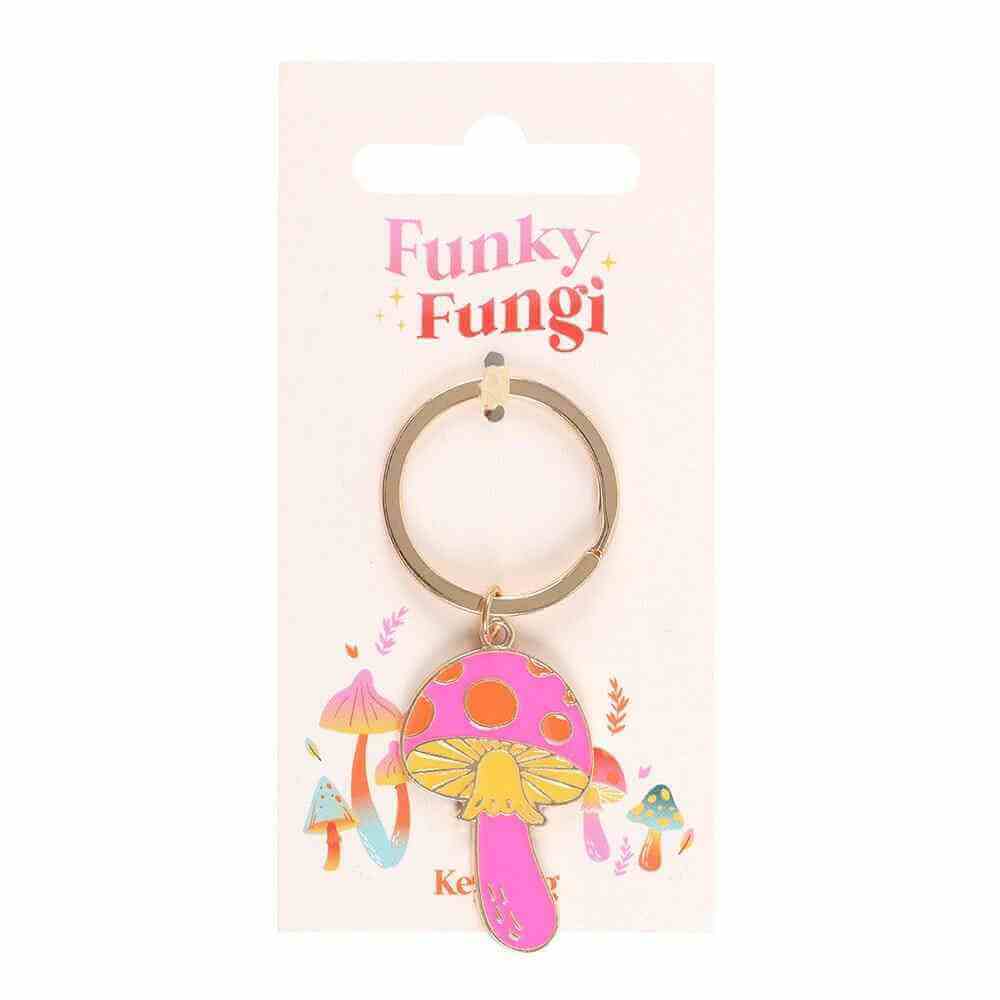 Funky Fungi Mushroom Keyring Keyrings Jones Home & Gifts Quirky Turkey Gifts