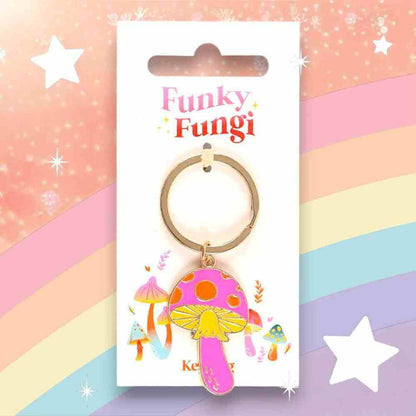 Funky Fungi Mushroom Keyring Keyrings Jones Home & Gifts Quirky Turkey Gifts