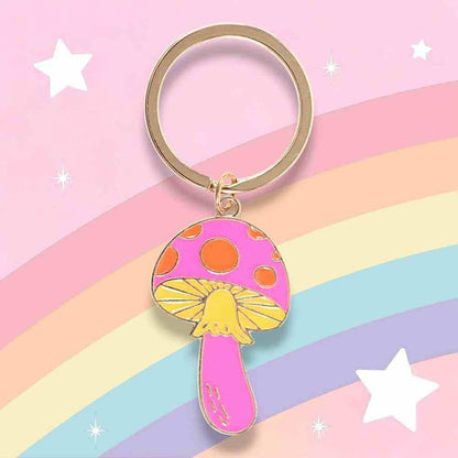Funky Fungi Mushroom Keyring Keyrings Jones Home & Gifts Quirky Turkey Gifts
