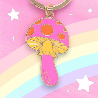 Funky Fungi Mushroom Keyring Keyrings Jones Home & Gifts Quirky Turkey Gifts