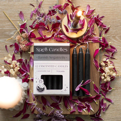 Spell Candles Box 12 Mixed Colours for Rituals and Magic Candles Spirit of equinox Quirky Turkey Gifts