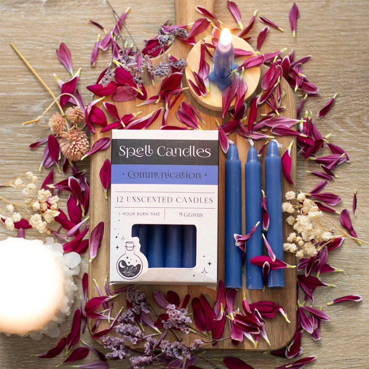 Spell Candles Box 12 Mixed Colours for Rituals and Magic Candles Spirit of equinox Quirky Turkey Gifts